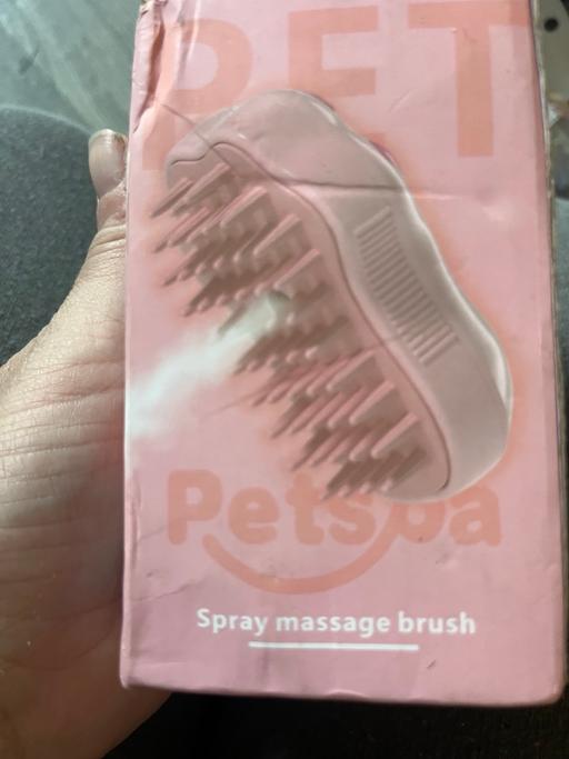 — New spray massage pet brush