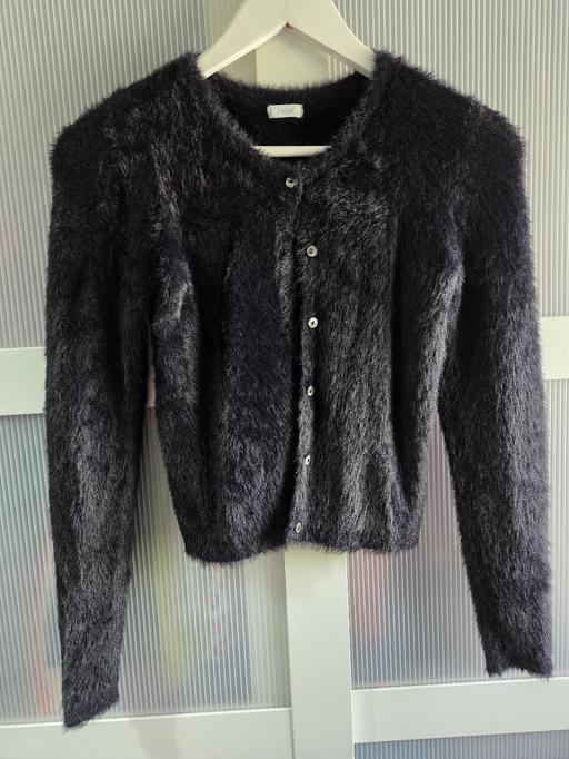 — Age 12 NEXT black fluffy cardigan