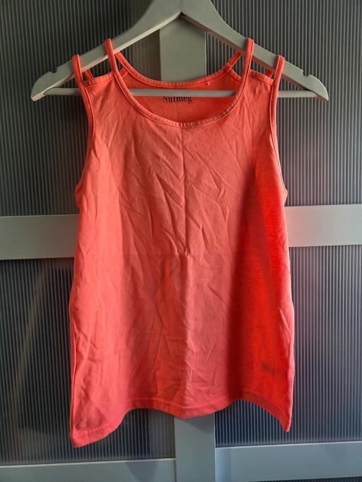  — Age 13-14 NUTMEG coral vest top
