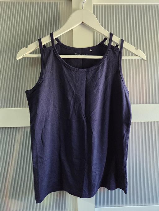  — Age 13-14 NUTMEG navy vest top
