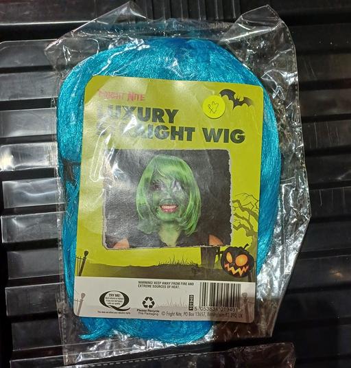  — blue luxury straight wig. new