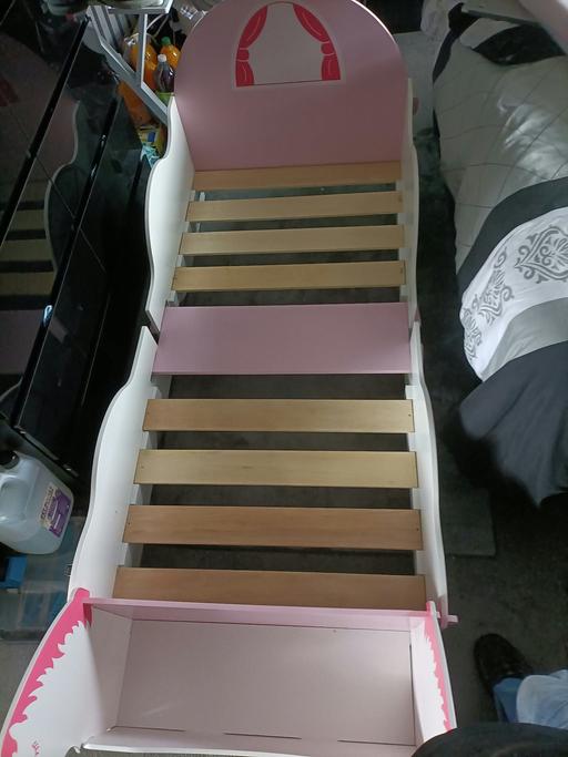  — pink toddler bed and wardrobe set