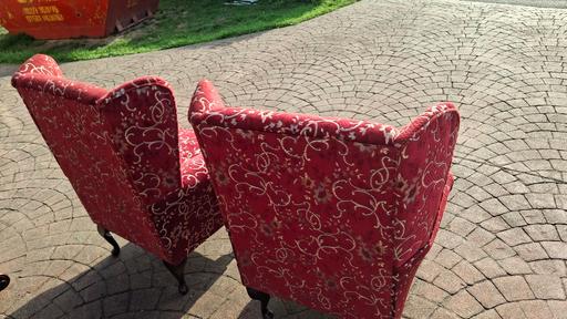  — Pair of Wingback ChairsP