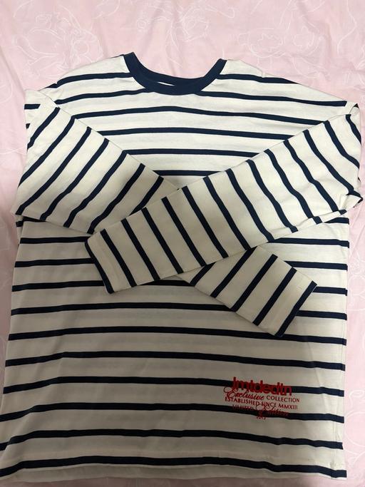  — Boohooman stripe long sleeve