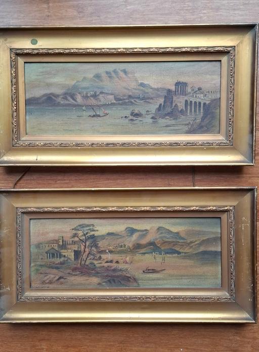  — Two Vintage Oil Paintings on Canvas – £30 for