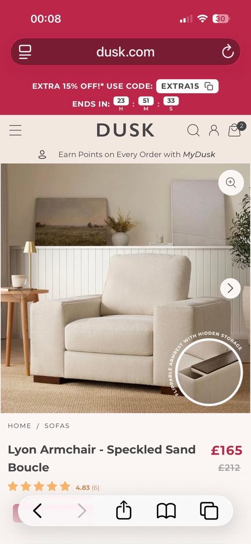  — Single storage chair