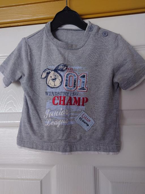  — Boys grey top size 12-18 months