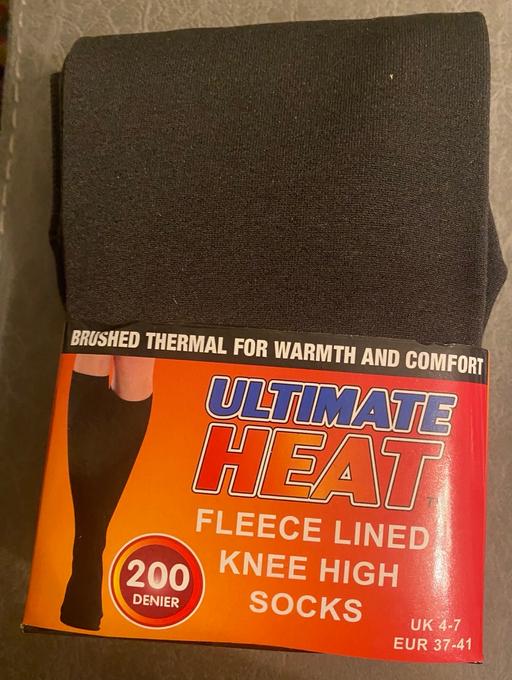  — Ultimate heat fleece lined knee high socks
