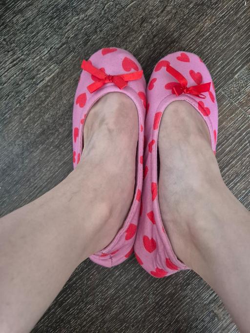  — worn slippers