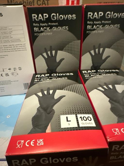  — Black disposable gloves 3 pack 100=300