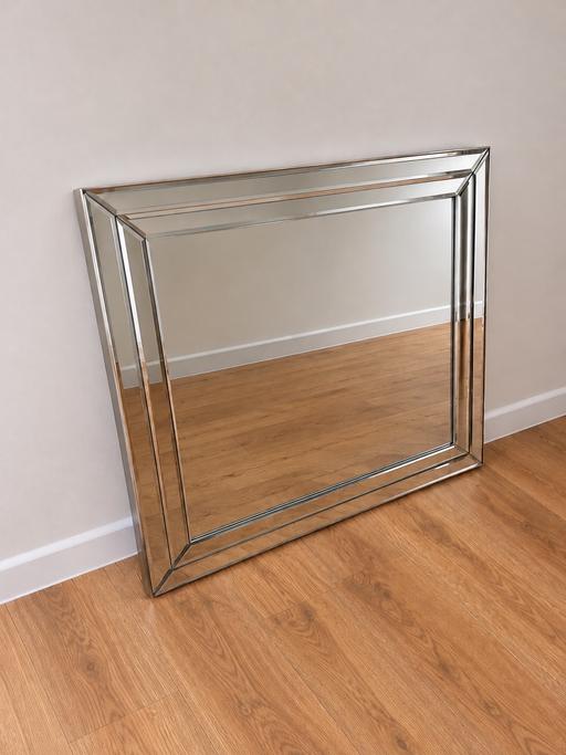  — Silver Bevelled Mirror – Excellent Condition