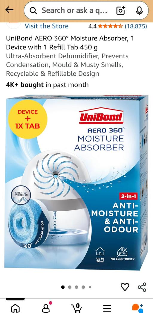  — Unibond Dehumidifier x 4