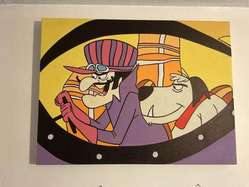 — Whacky races oil painting