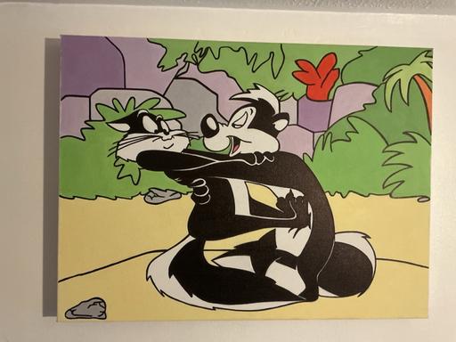  — Pepe Le Pew oil painting