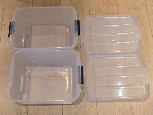 — Plastic storage boxes