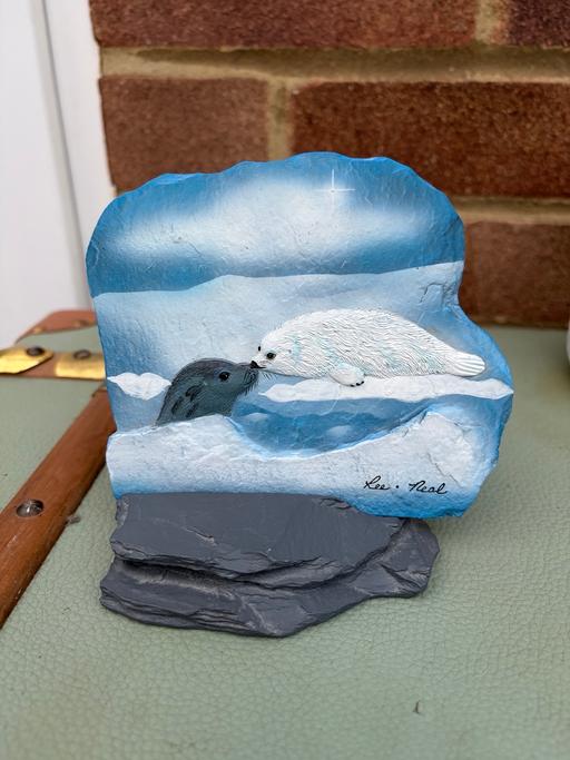  — Reflections of bay life art seal figurine