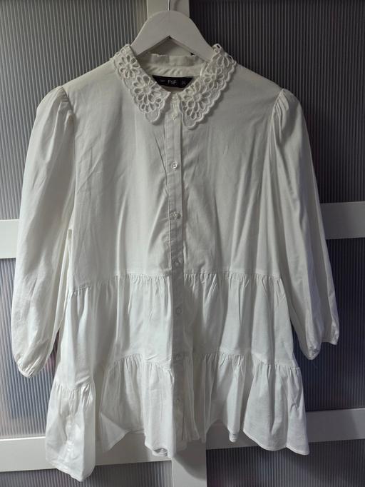  — Size 12 F&F white shirt top