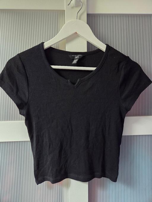  — Age 12-13 NEW LOOK black ribbed top