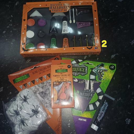  — halloween items joblot 2. new