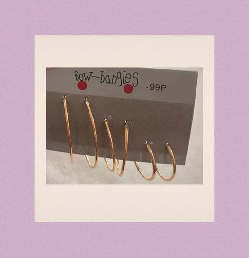  — New hooped earrings x3 pairs