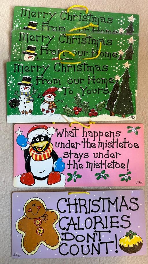  — Christmas Hanging Plaques