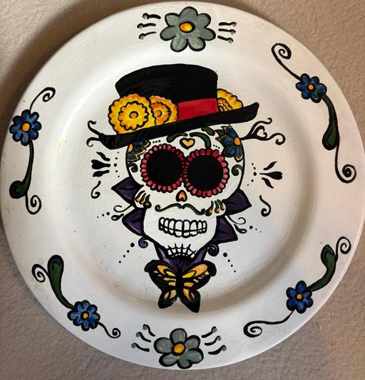  — Day of the Dead decorated plates