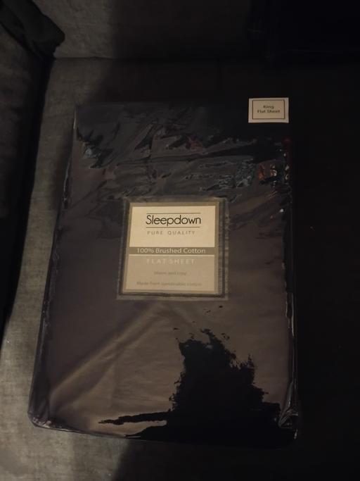  — King sized brushed cotton flat sheet