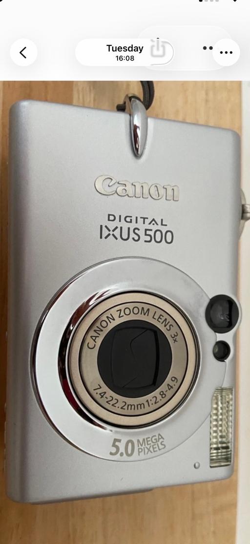  — Cannon digital IXUS 500 compact camera