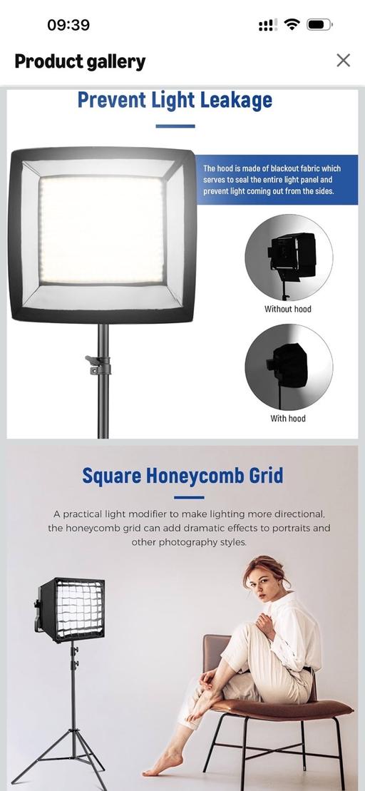  — 2 NEEWER Softbox Diffuser