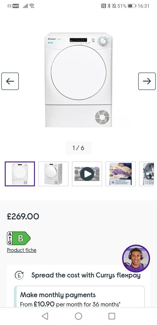  — condenser tumble dryer