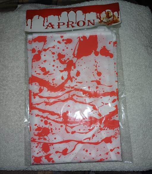  — halloween bloody apron. new