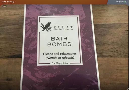  — Eclat Bath/ Footspa bombs. 2 boxes for £6