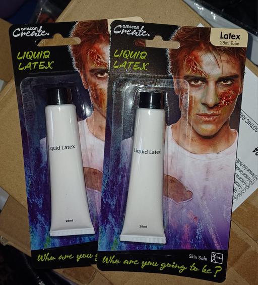  — halloween face liquid latex. new