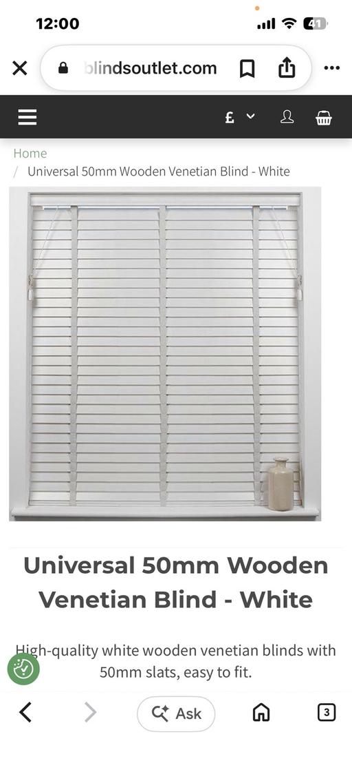  — Wood blinds