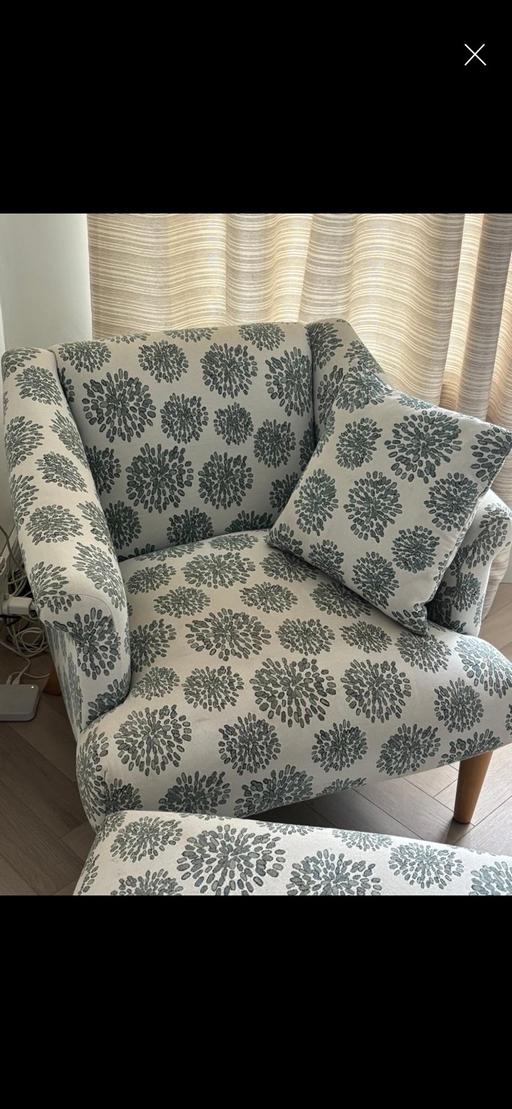  — Chair and footstool