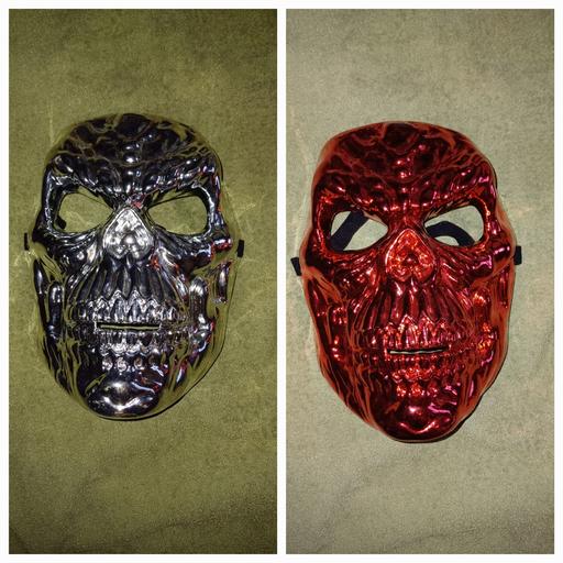  — 2 adult skull masks