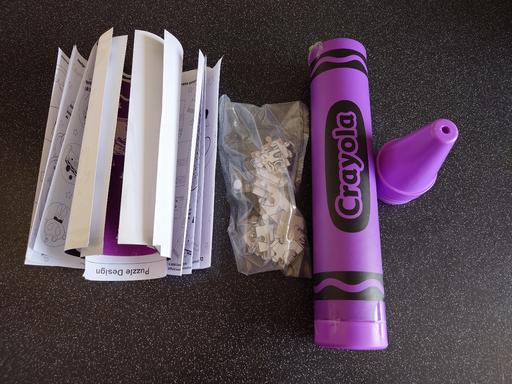  — Large purple Crayola activity crayon