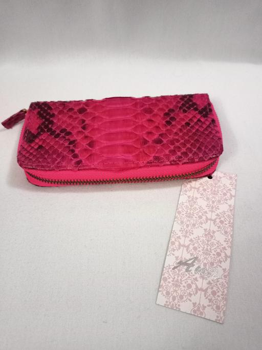  — ANA BOUTIQUES SMALL PYTHON SKIN WALLET.