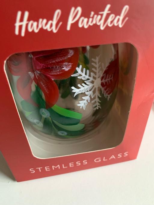  — Xmas glass hand painted buyer collect