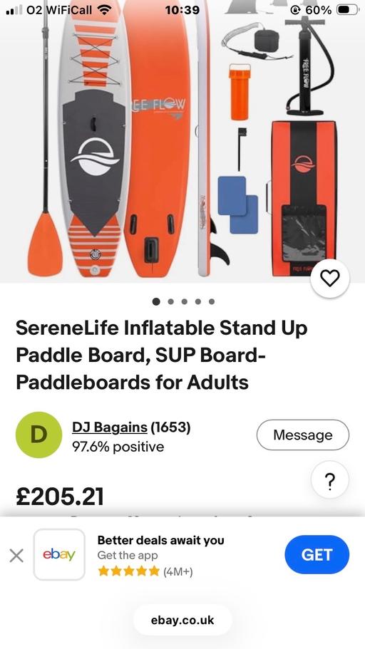  — Paddle board