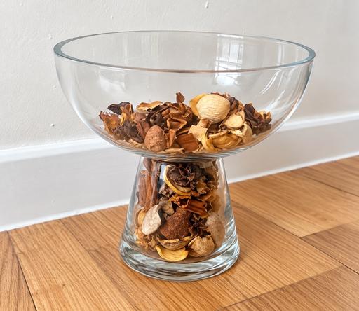  — IKEA Clear Glass Decorative Bowl