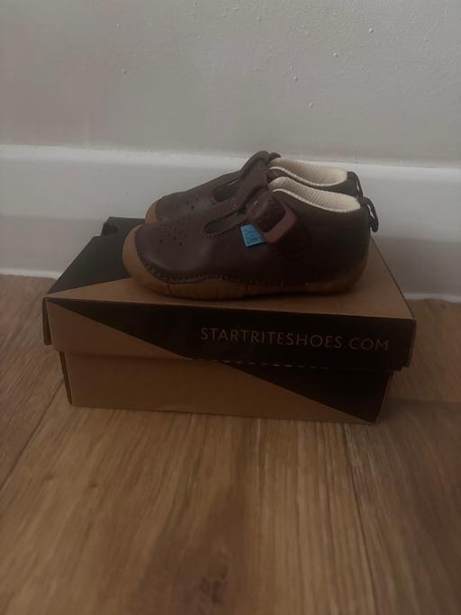  — Start-Rite Brown Leather First Walking Shoes
