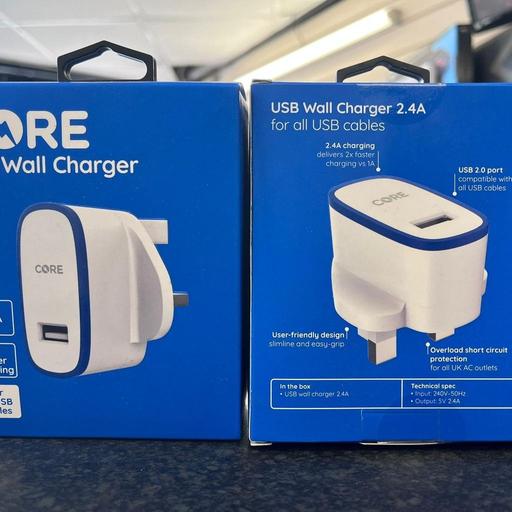  — Core Dual Usb Wall Charger 3amp