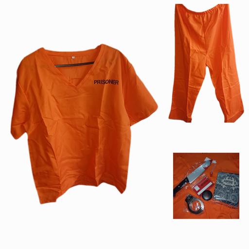  — mens prisoners outfit. size M. new
