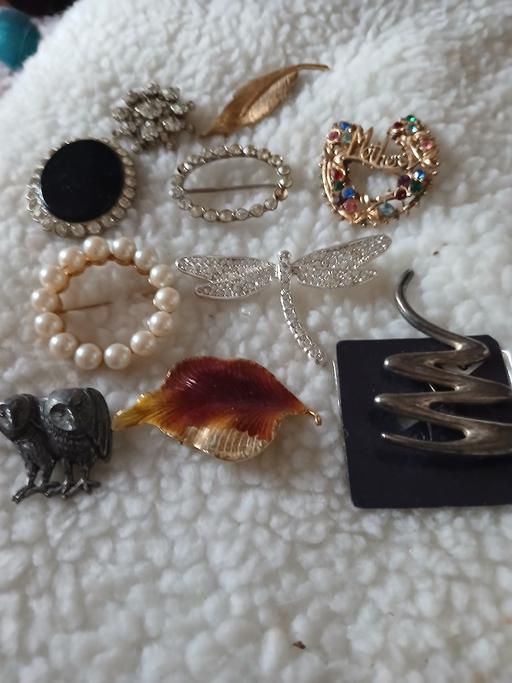  — 10 broaches retro