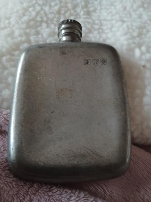 — old hip flask with markings