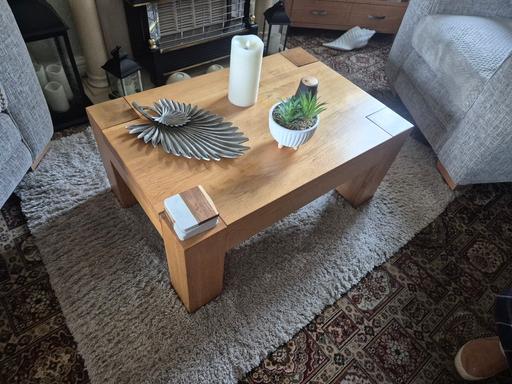 — Solid Oak coffee table