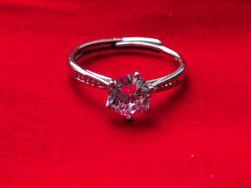  — Silver Brilliant Cut Solitaire Ring