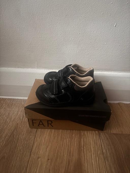  — Start-Rite Tough Bug Fst Black Leather Shoes