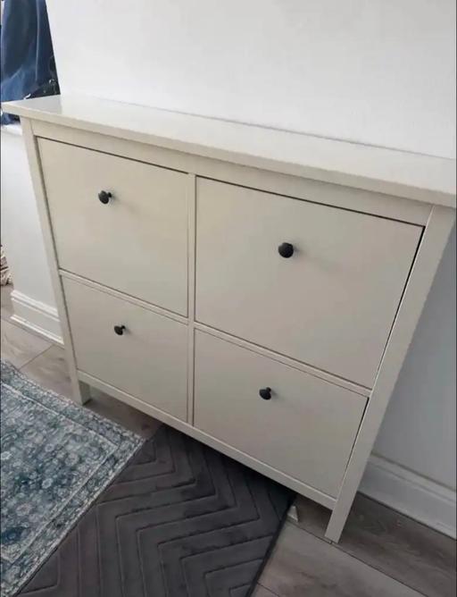  — White shoe storage cabinet from IKEA £40